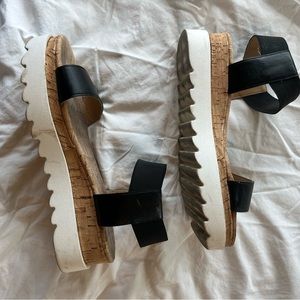 sun + stone wedge platform sandals